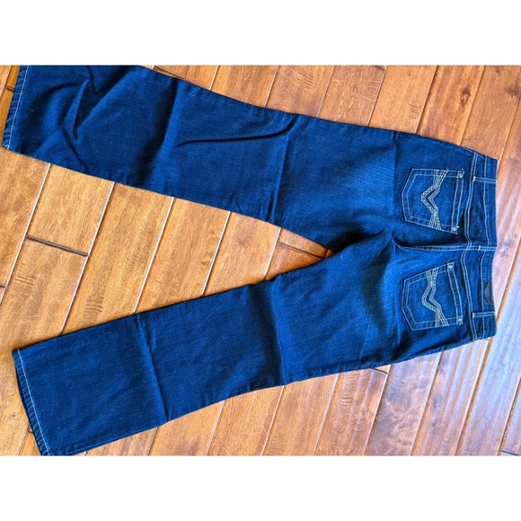 Harley Davidson Womens Dark Wash Bootcut Jeans Size 12 Genuine Motor Clothes - Picture 6 of 9